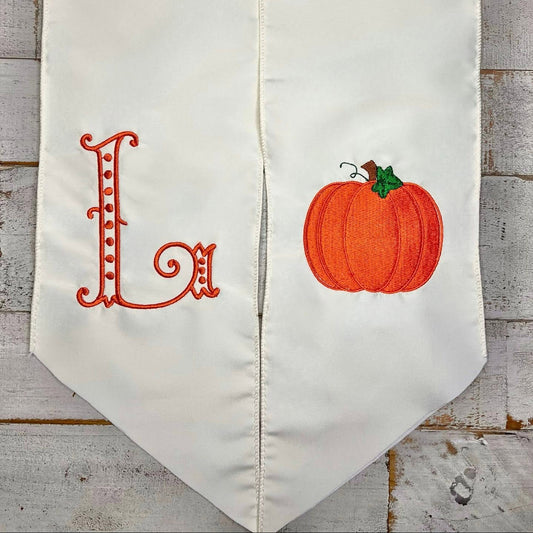 Pumpkin Wreath Sash