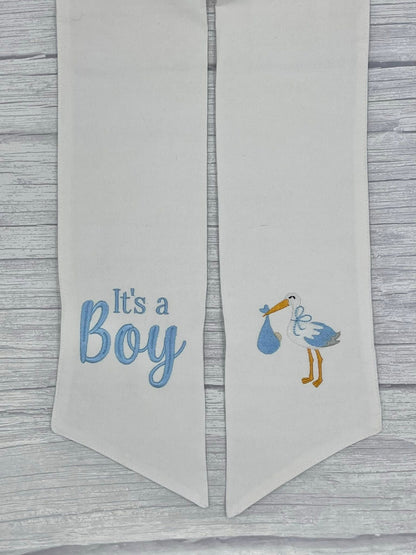 Baby Shower Wreath Sash