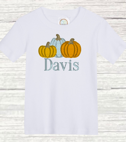 Pumpkin Trio With/Without Bows Shirt