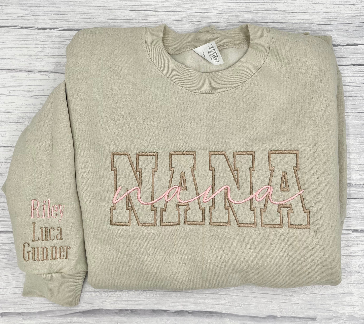 Stacked Double Font Sweatshirt/T-shirt