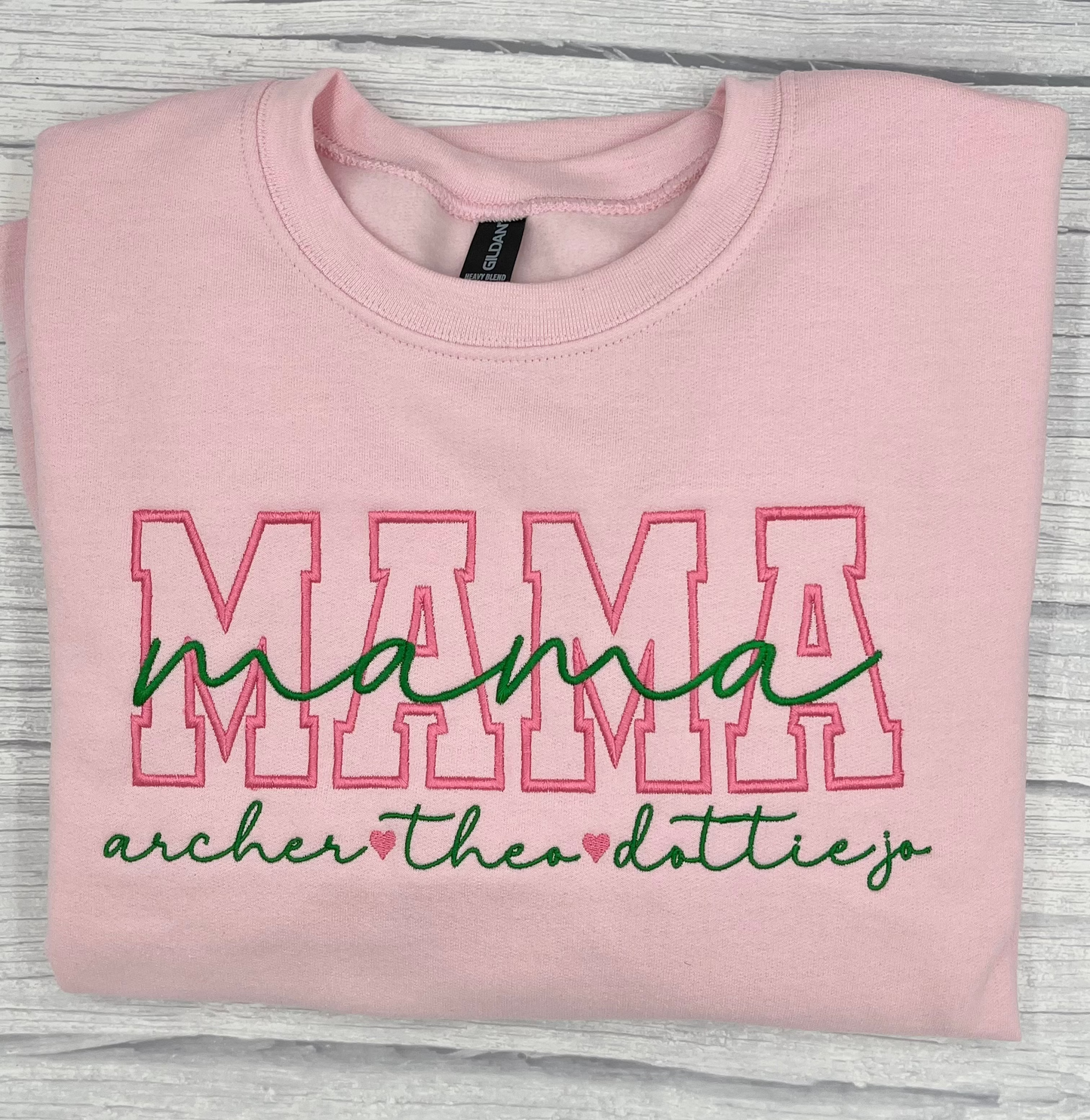 Stacked Double Font Sweatshirt/T-shirt