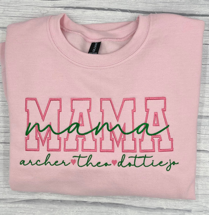 Stacked Double Font Sweatshirt/T-shirt
