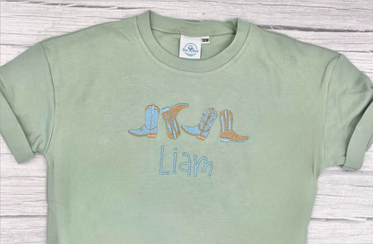 Cowboy Boots T-shirt Bubble