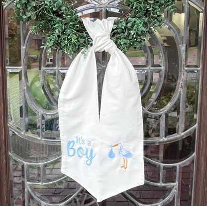 Baby Shower Wreath Sash