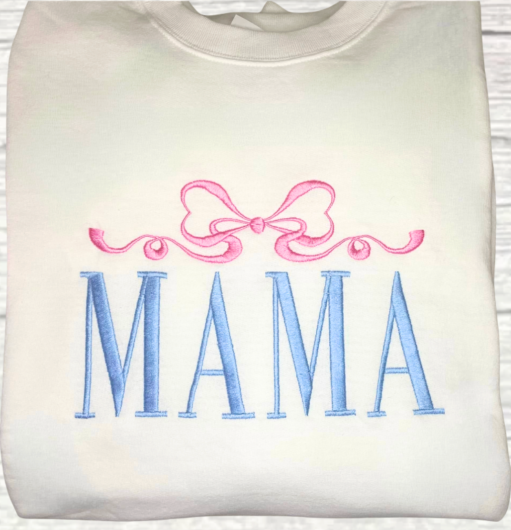 Mama Sweatshirt With Bow